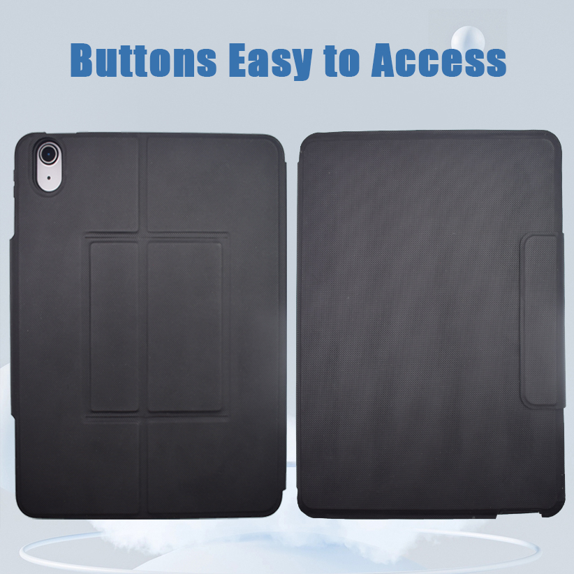 iPad Keyboard Case for iPad Pro/ air 2024 iPad Cover with Keyboard Built-in Touchpad & Pencil Holder 